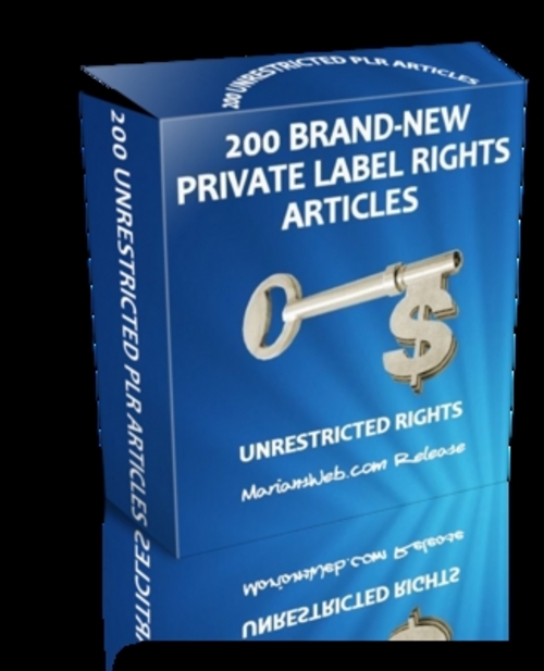 Product picture 200 PLR (Private Label Rights) Articles - earn a lot